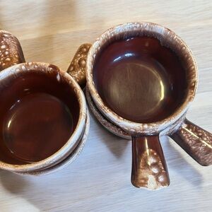 Set of 4 vintage soup crocks McCoy 7050 made in the USA